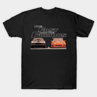 paul walker supra mk4 2JZ-GTE vs 1970 Dodge Charger R/T T-Shirt